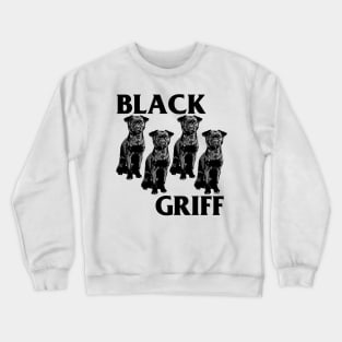 Black Griff // Brussels Griffon Crewneck Sweatshirt